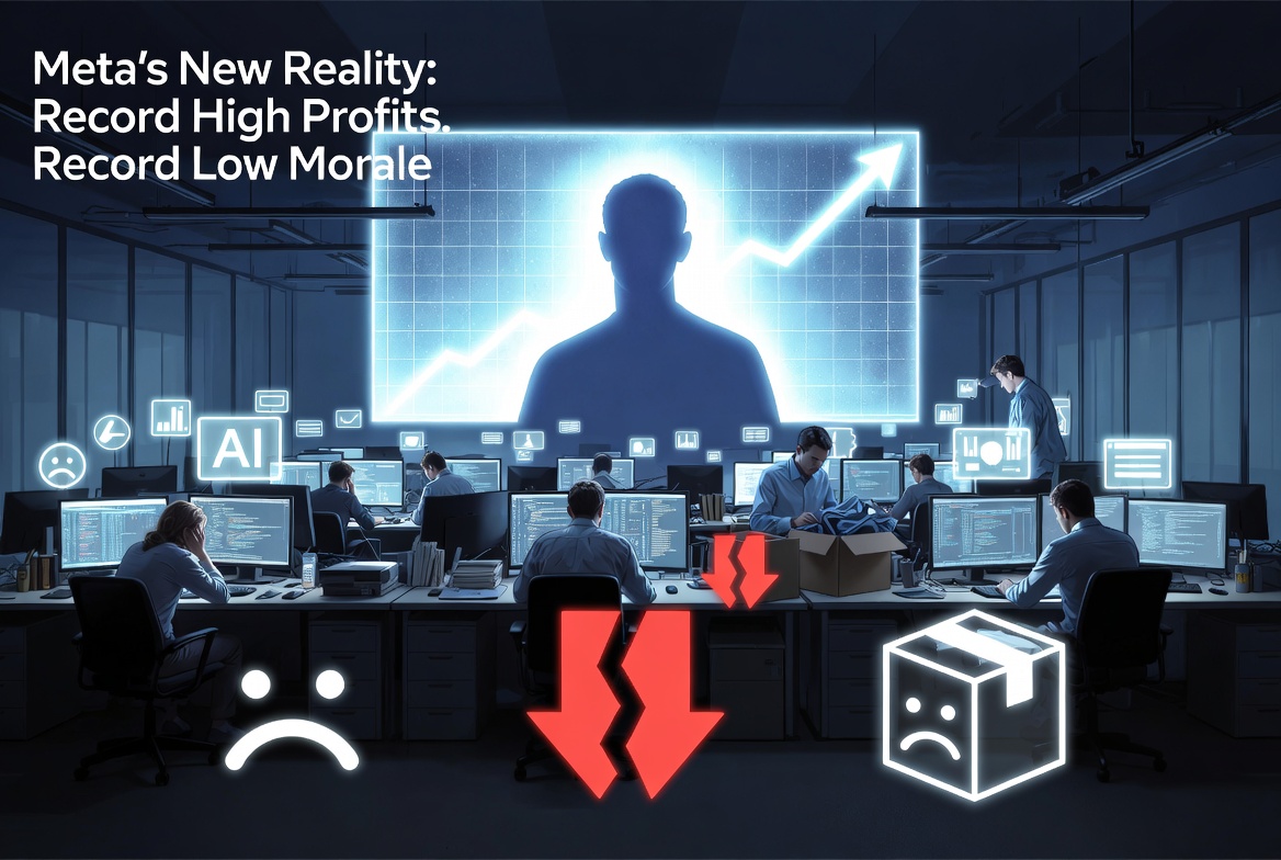Meta新现实：创纪录高利润，历史最低士气