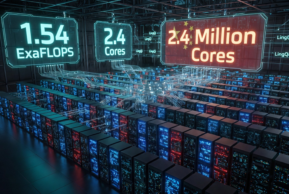 中国绕过美国GPU禁令，推出1.54 ExaFLOPS纯CPU超级计算机&ldquo;LineShine&rdquo;：搭载240万颗华为自主设计的Armv9核心