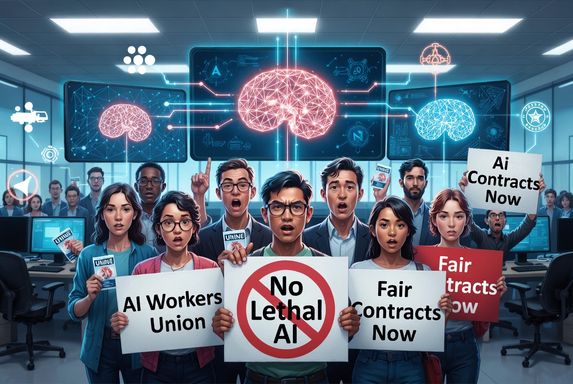 AI的建造者们自己也害怕它：科技工作者正通过组织化争取对未来的发言权