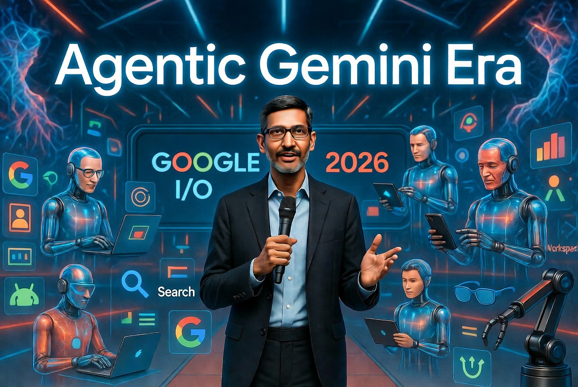 谷歌I/O 2026：欢迎进入“代理Gemini时代”——Sundar Pichai展望AI从助手到自主行动者的转变