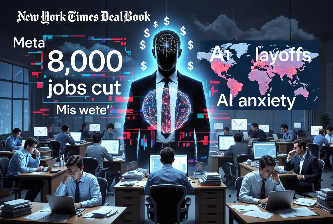 AI焦虑加剧：Meta裁员8000人，大科技“以AI换人”引爆职场恐慌