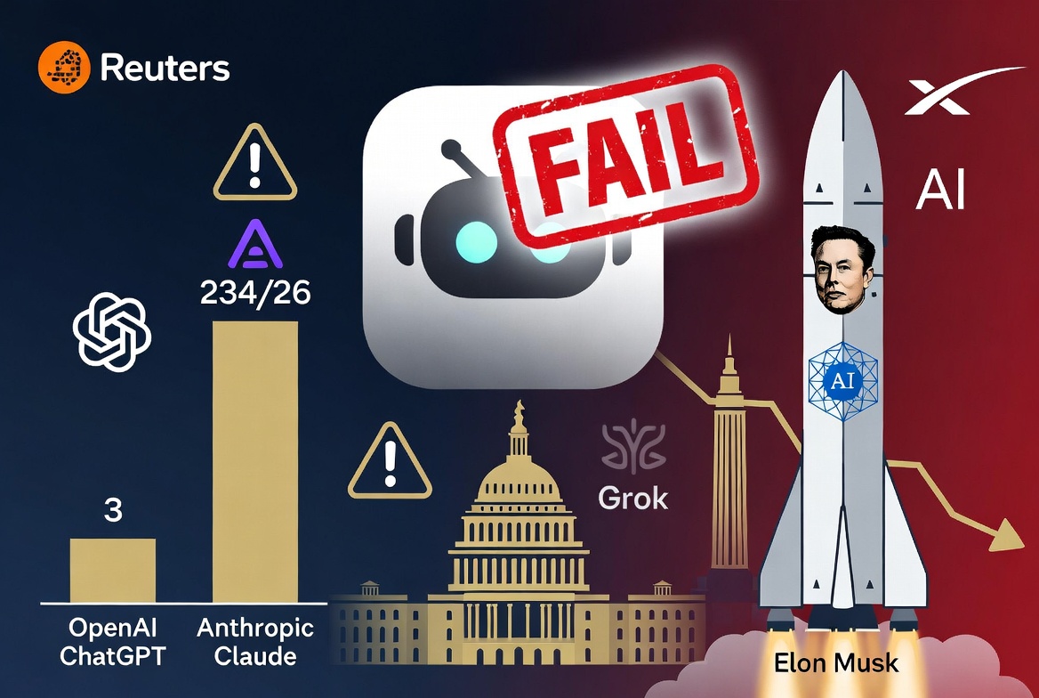 Grok在华盛顿遭遇滑铁卢，SpaceX AI增长故事受质疑